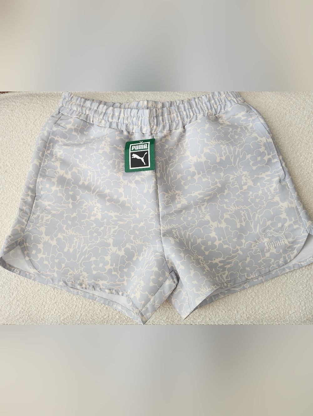 NWT PUMA SHORTS WITH POCKETS - ELASTIC/INSIDE DRAW-CORD WAIST